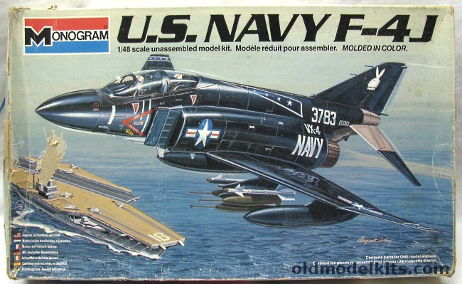 Monogram 1/48 F-4J Black Bunny Phantom II, 5805 plastic model kit